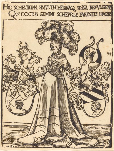 Ex libris di Scheurl e Tucher da Lucas Cranach the Elder
