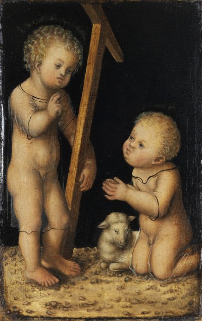 Cristo e Giovanni Battista da bambini da Lucas Cranach the Elder