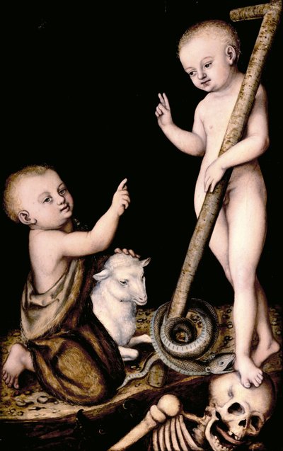 Cristo e Giovanni Battista da bambini, c.1535 da Lucas Cranach the Elder