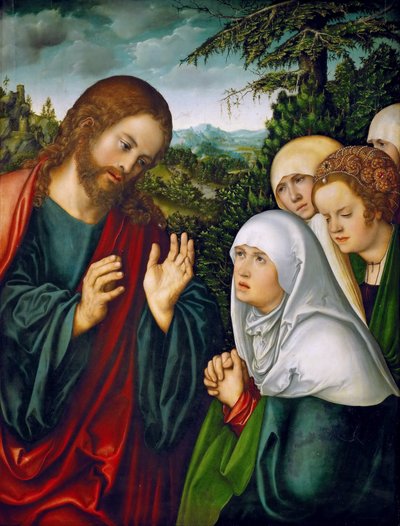 Cristo che si congeda da sua madre da Lucas Cranach the Elder