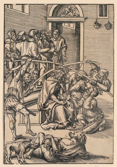 Incoronazione di spine, illustrazione da "La Passione" da Lucas Cranach the Elder