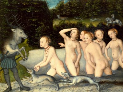 Diana e Atteone da Lucas Cranach the Elder