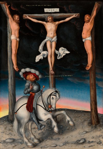 La crocifissione con il centurione convertito da Lucas Cranach the Elder
