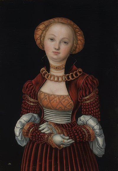 Ritratto di donna. Circa 1525 da Lucas Cranach the Elder