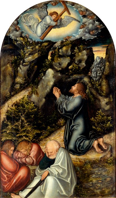 Tedesco: Christus am Ölberg Agonia nel giardino da Lucas Cranach the Elder