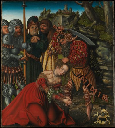 Tedesco: Das Martyrium der Heiligen Barbara Il martirio di Santa Barbara da Lucas Cranach the Elder
