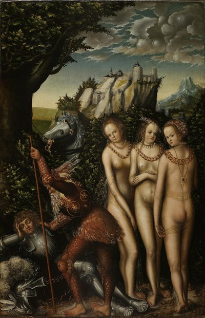 Tedesco: Das Urteil des Paris Il giudizio di Parigi da Lucas Cranach the Elder