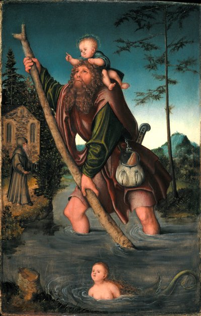 Tedesco: Der heilige Christophorus San Cristoforo da Lucas Cranach the Elder