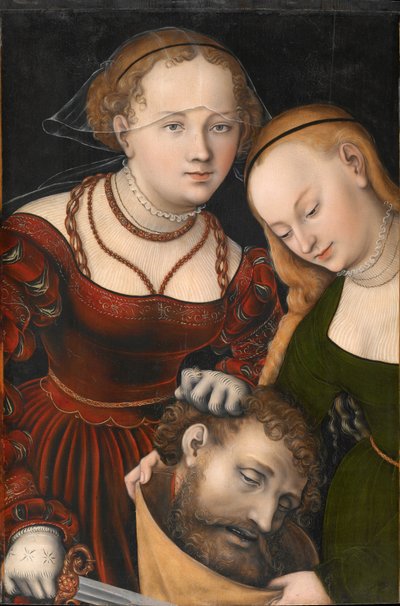 Tedesco: Judith mit dem Haupt des Holofernes und einer Dienerin Judith con la testa di Oloferne e una serva da Lucas Cranach the Elder
