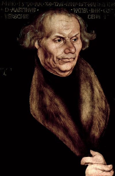 Hans Luther (1459-1530), padre di Martin Lutero da Lucas Cranach the Elder
