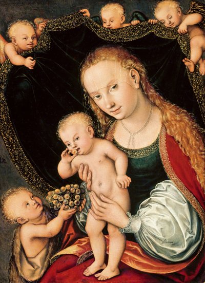 Madonna col Bambino e il giovane Giovanni Battista, dopo il 1537 da Lucas Cranach the Elder