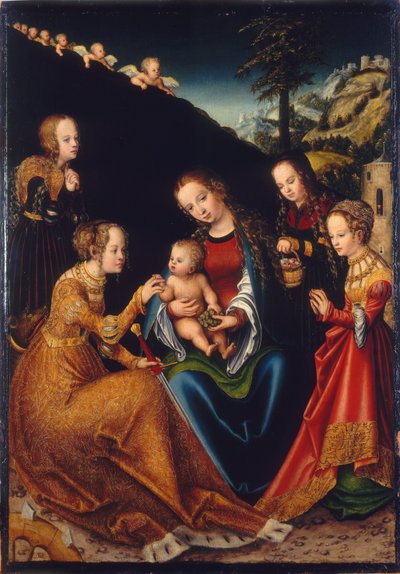 Matrimonio di Santa Caterina da Lucas Cranach the Elder