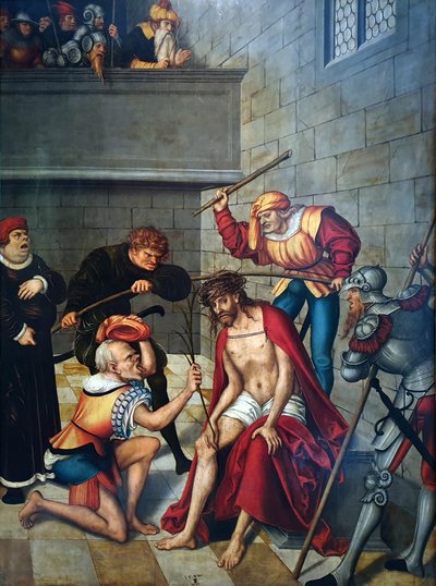 Ciclo della Passione - Cristo viene incoronato di spine da Lucas Cranach the Elder