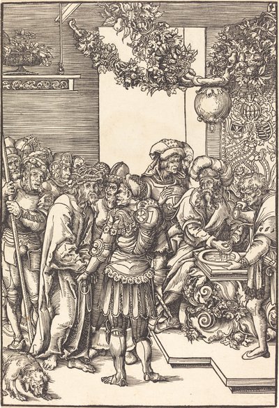 Pilato si lava le mani da Lucas Cranach the Elder