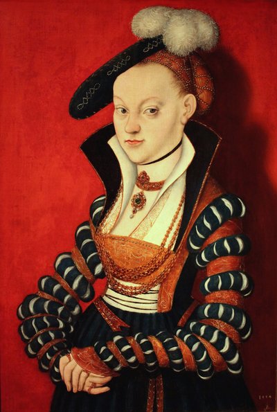 Ritratto di Christiane von Eulenau da Lucas Cranach the Elder