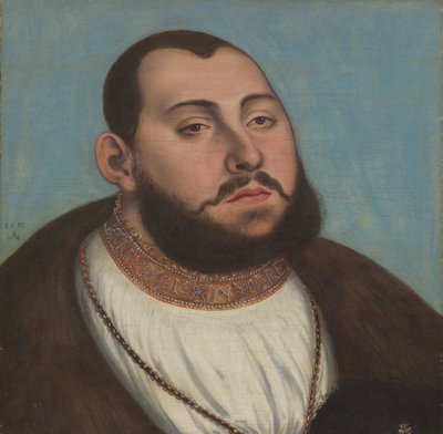 Ritratto di Giovanni Federico il Magnanimo, Elettore e Duca di Sassonia da Lucas Cranach the Elder