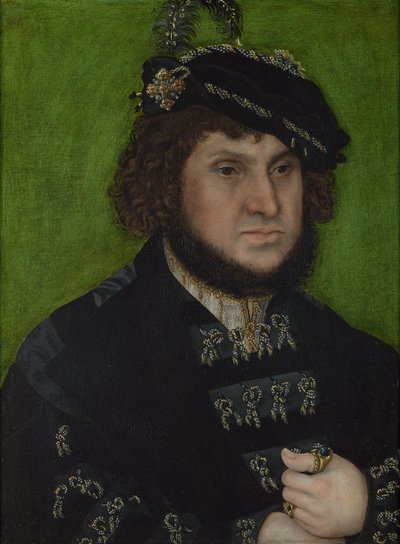 Ritratto di Giovanni di Sassonia 1468-1532, 1509 da Lucas Cranach the Elder