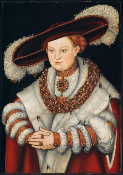 Ritratto di Maddalena di Sassonia, moglie dell