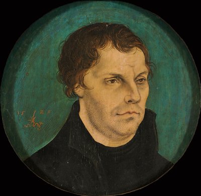 Ritratto di Martin Lutero 1483-1546, 1525 da Lucas Cranach the Elder