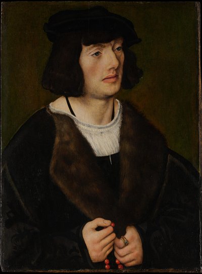 Ritratto di uomo con rosario da Lucas Cranach the Elder