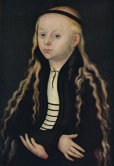 Ritratto di una giovane ragazza, XVI secolo, 1939 da Lucas Cranach the Elder
