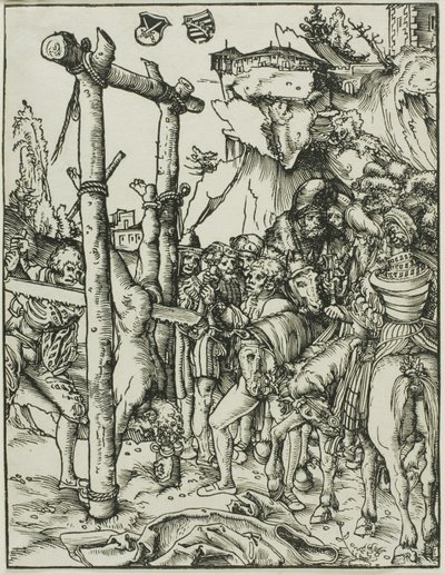 San Simone, da Il martirio degli apostoli da Lucas Cranach the Elder