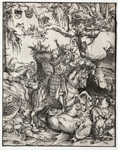 San Giorgio che uccide il drago, 1500 da Lucas Cranach the Elder