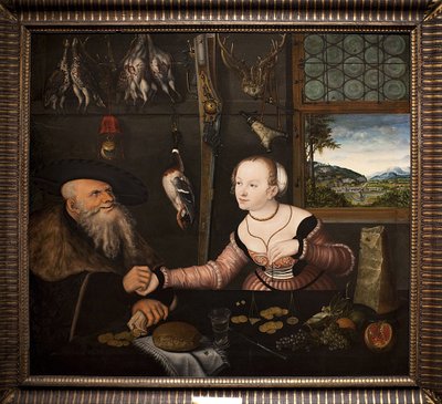 La coppia mal assortita da Lucas Cranach the Elder