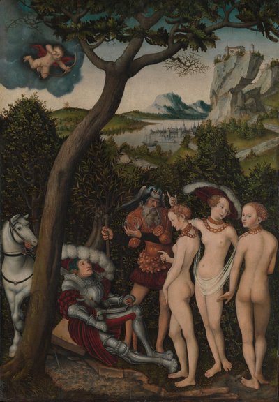 Il giudizio di Paride, ca. 1528 da Lucas Cranach the Elder