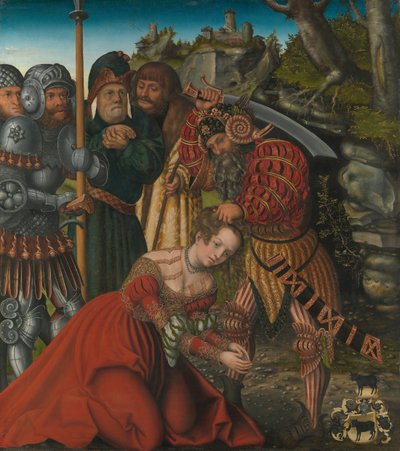 Il martirio di Santa Barbara da Lucas Cranach the Elder