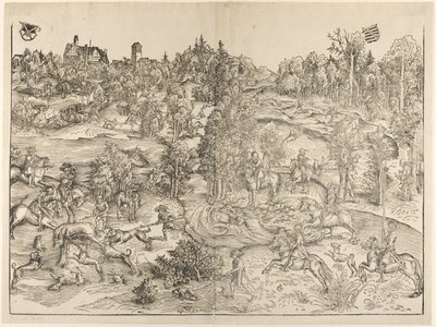 La caccia al cervo da Lucas Cranach the Elder