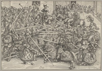 Il terzo torneo, 1509 da Lucas Cranach the Elder