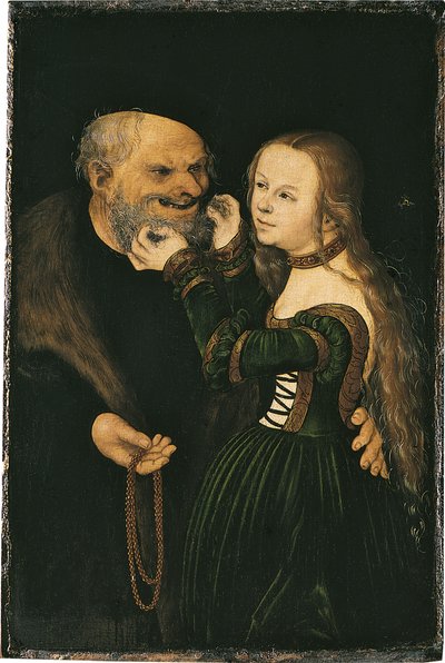 La coppia disuguale da Lucas Cranach the Elder