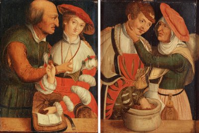Le coppie diseguali da Lucas Cranach the Elder