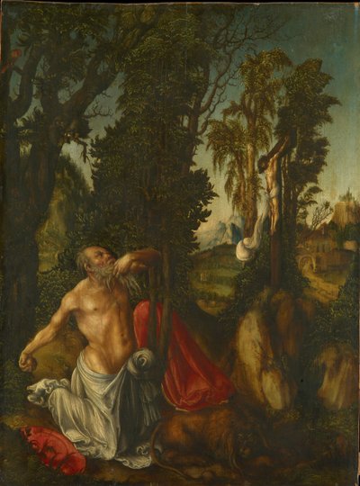 San Girolamo penitente, 1502 da Lucas Cranach the Elder