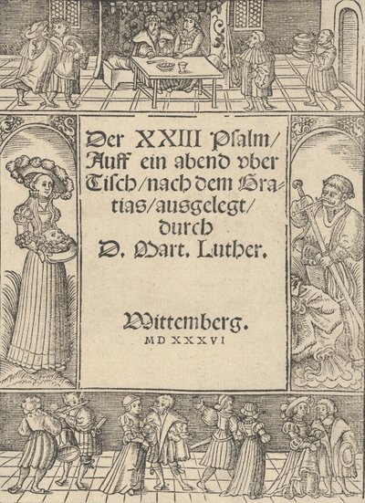 Bordo del Titolo con la Storia di Salomè e San Giovanni Battista da Lucas Cranach the Elder
