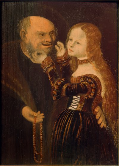 Coppia disuguale da Lucas Cranach the Elder