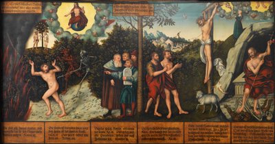 Tedesco: Allegoria della Legge e della Grazia Legge e Grazia da Lucas Cranach the Elder and workshop