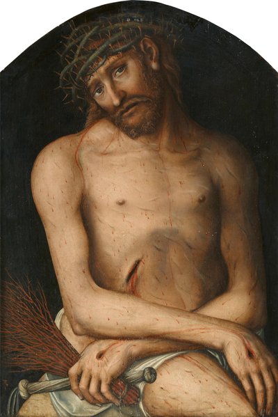 Tedesco: Christus als Schmerzensmann Cristo come uomo dei dolori da Lucas Cranach the Elder and workshop