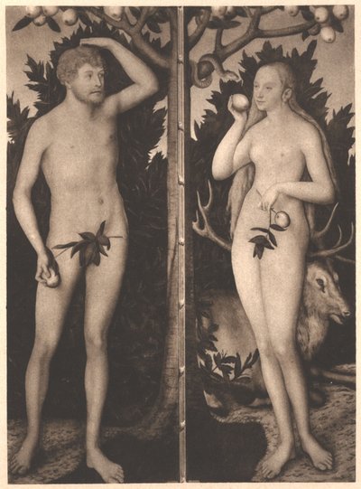 Adamo ed Eva da Lucas Cranach the Younger