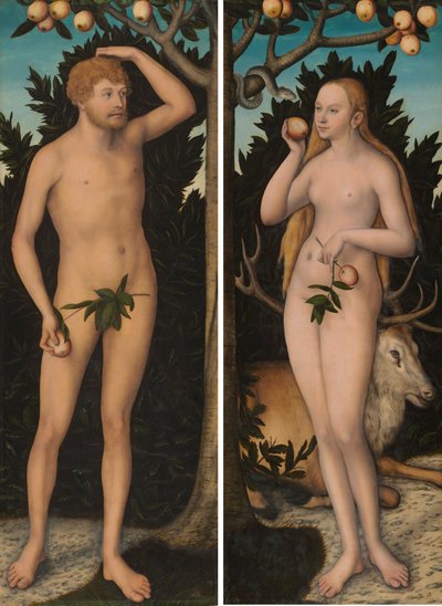 Adamo ed Eva da Lucas Cranach the Younger