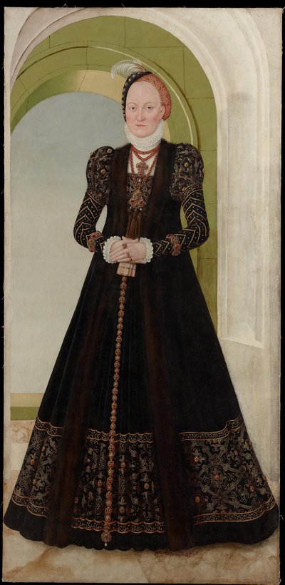 Anna di Danimarca, duchessa di Sassonia da Lucas Cranach the Younger