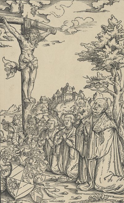 Ex libris di Christoph Scheurl da Lucas Cranach the Younger  