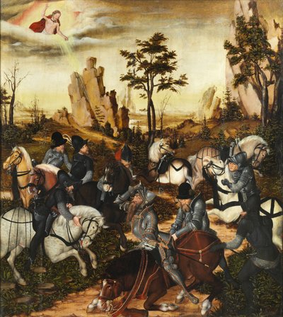Tedesco: Die Bekehrung des Paulus La conversione di San Paolo da Lucas Cranach the Younger