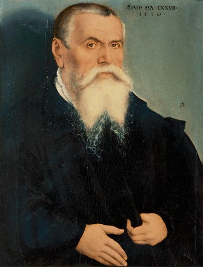 Italiano:  Ritratto di Lucas Cranach il Vecchio Ritratto di Lucas Cranach il Vecchio da Lucas Cranach the Younger