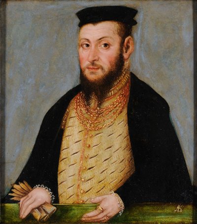 Polacco: Ritratto di Zygmunta Augusta (1520-1572), króla Polski Sigismondo II Augusto. da Lucas Cranach the Younger
