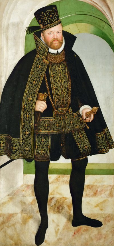 Ritratto di Augusto, Elettore di Sassonia 1526-1586, c. 1570 da Lucas Cranach the Younger