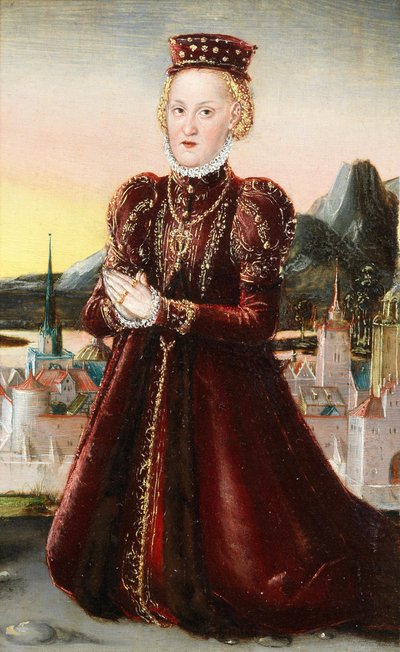Ritratto della principessa Agnes Gräfin von Barby da Lucas Cranach the Younger