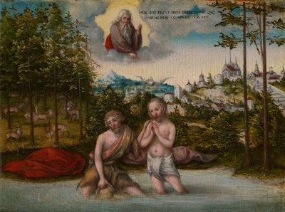 Il Battesimo di Cristo da Lucas Cranach the Younger