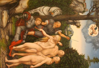 Il giudizio di Parigi da Lucas Cranach the Younger